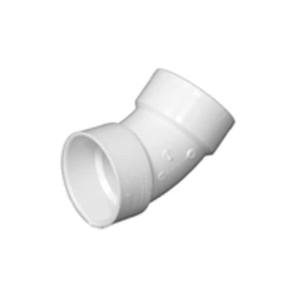 Charlotte Pipe And Foundry 112 45 DEG San Elbow PVC 00321 0800HA - main